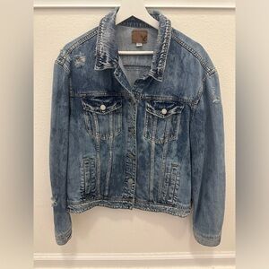 American Eagle Distressed Denim Jacket